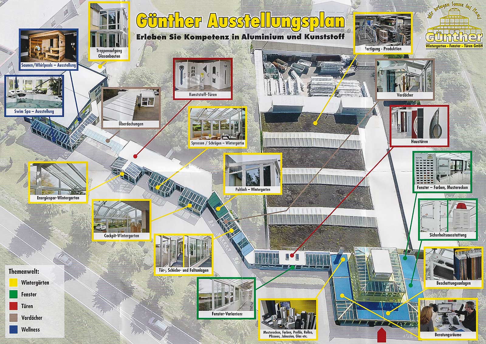 Ausstellungsgelände der Firma Günther Wintergarten, Fenster und Türen GmbH